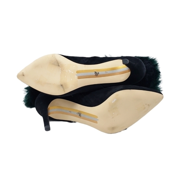 NWOT SAM EDELMAN Oleana suede booties with faux fur - Picture 5 of 8